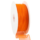 1 1/2" Wired Sheer Ribbon | Orange | 50 Yard Roll