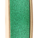 1" Metallic Grosgrain Ribbon | Green | 25yd Roll