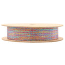 1" Metallic Grosgrain Ribbon | Rainbow | 25yd Roll