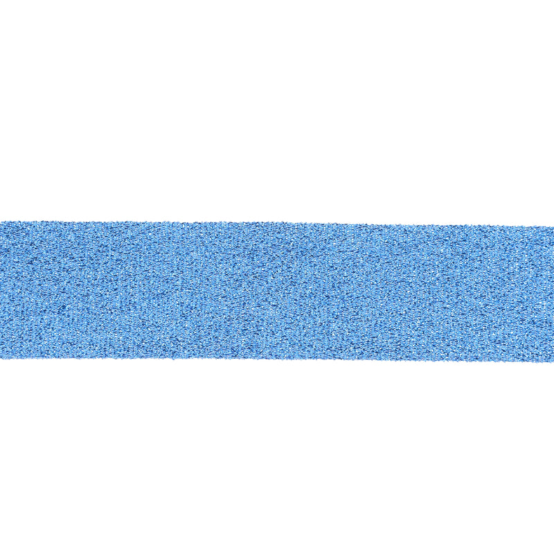 1" Metallic Grosgrain Ribbon | Blue | 25yd Roll