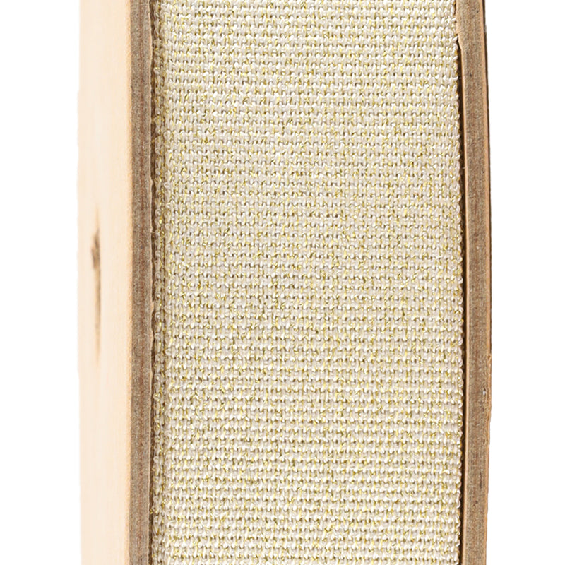 1" Metallic Grosgrain Ribbon | Champagne | 25yd Roll