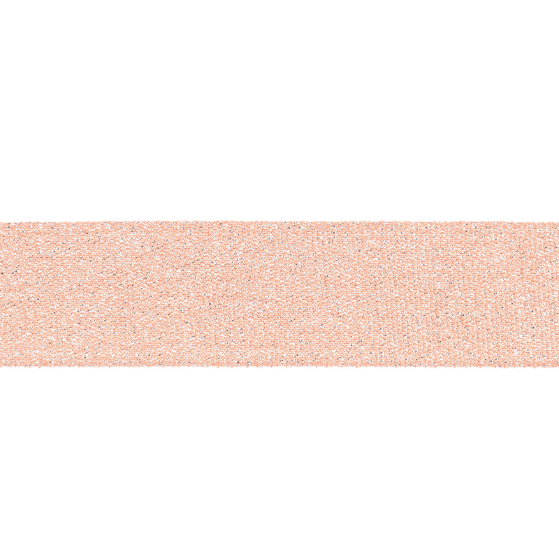 1" Metallic Grosgrain Ribbon | Peach Melba| 25yd Roll