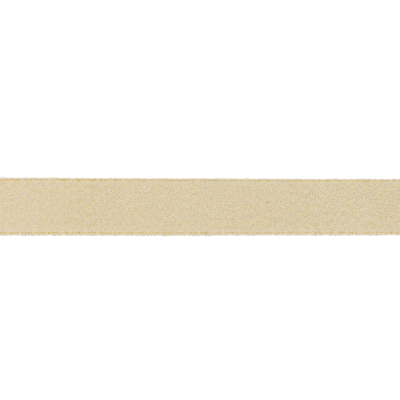 1" Metallic Grosgrain Ribbon | Pale Gold | 25yd Roll