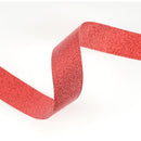 1" Metallic Grosgrain Ribbon | Red | 25yd Roll