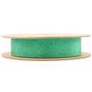 1" Metallic Grosgrain Ribbon | Green | 25yd Roll