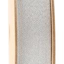 1" Metallic Grosgrain Ribbon | Pale Silver| 25yd Roll