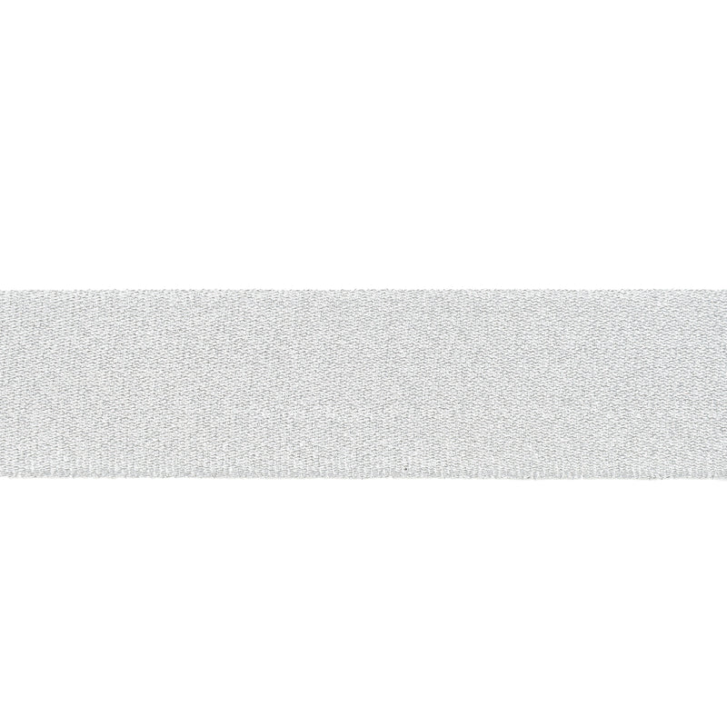 1" Metallic Grosgrain Ribbon | Pale Silver| 25yd Roll