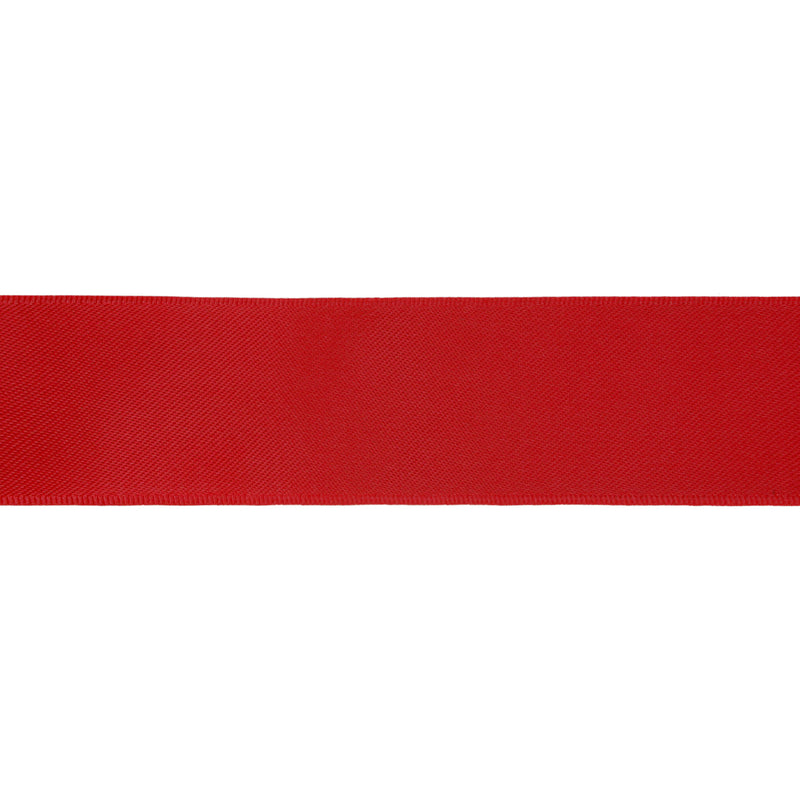 2" Double Face Satin Ribbon | Red (250) | 25 Yard Roll