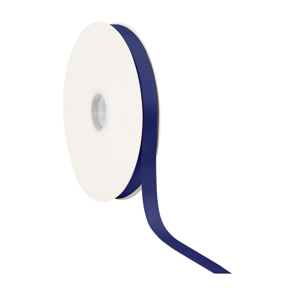 5/8" Double Face Satin Ribbon | Navy (370) | 25 Yard Roll