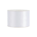 4" Double Face Satin Ribbon | White (029) | 25 Yard Roll