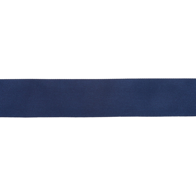 1" Double Face Satin Ribbon | Navy (370) | 25 Yard Roll
