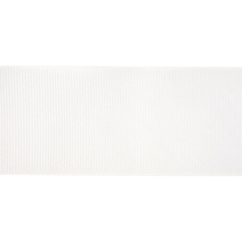 3" Textured Grosgrain Ribbon | White (029) | 50 Yard Roll