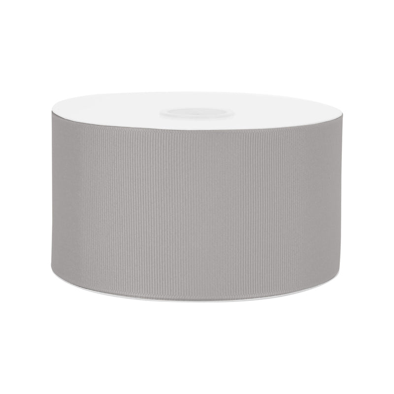 3" Textured Grosgrain Ribbon | Grey (015) | 50 Yard Roll