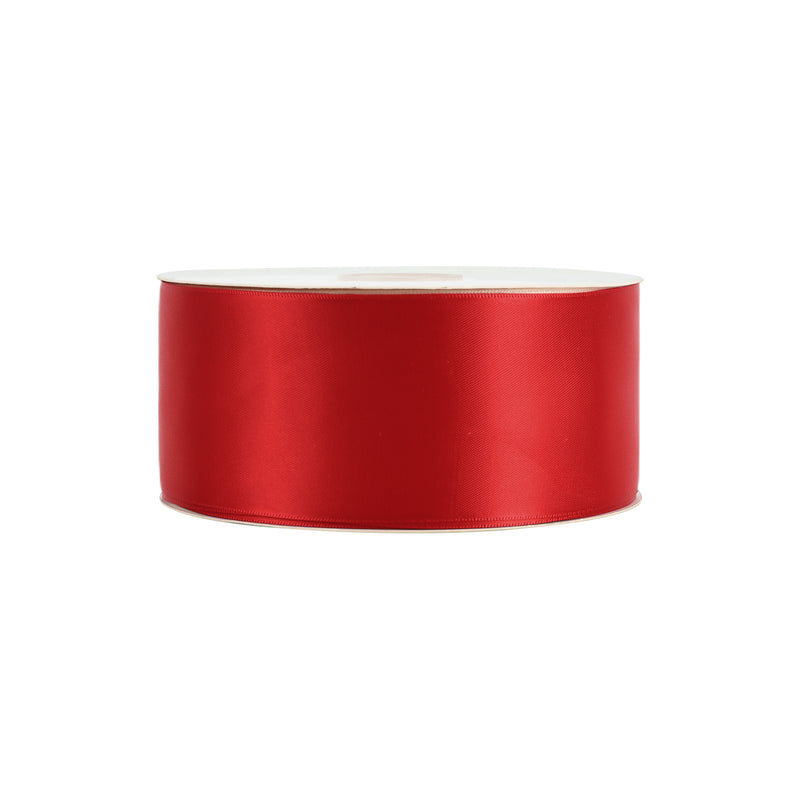 2" Double Face Satin Ribbon | Red (250) | 25 Yard Roll