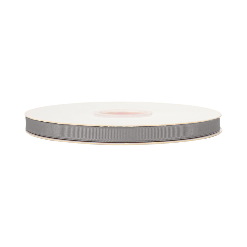 3/8" Textured Grosgrain Ribbon | Grey (015) | 100 Yard Roll