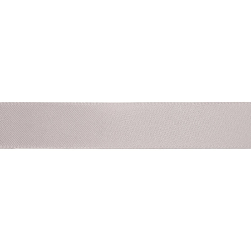 1" Double Face Satin Ribbon | Silver (012) | 25 Yard Roll