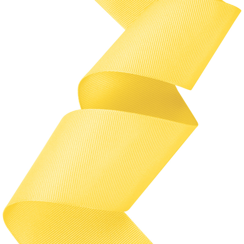 3" Textured Grosgrain Ribbon | Maize (650) | 50 Yard Roll