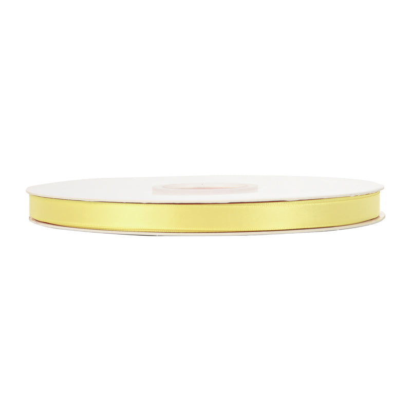3/8" Double Face Satin Ribbon | Lemon (640) | 100 Yard Roll