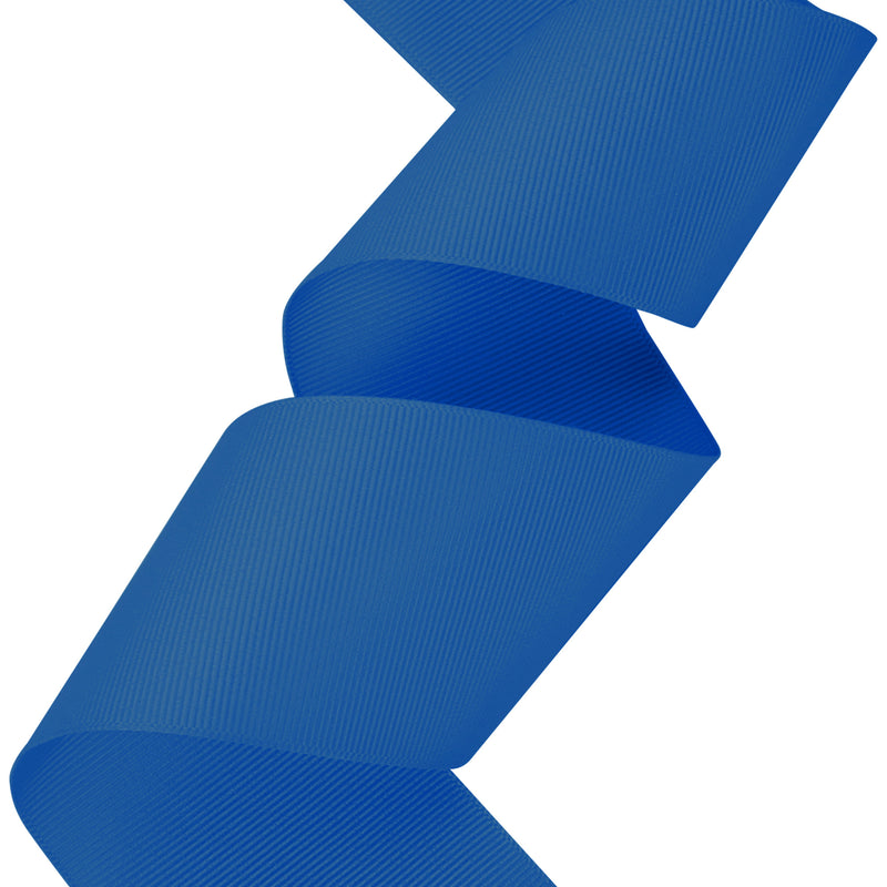 3" Textured Grosgrain Ribbon | Electric Blue (352) | 50 Yard Roll