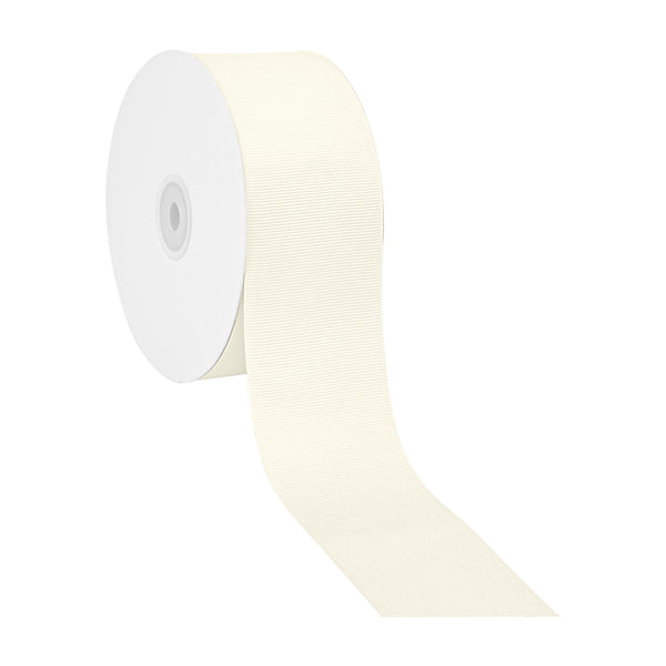 2 1/4" Textured Grosgrain Ribbon | Antique White (028) | 50 Yard Roll