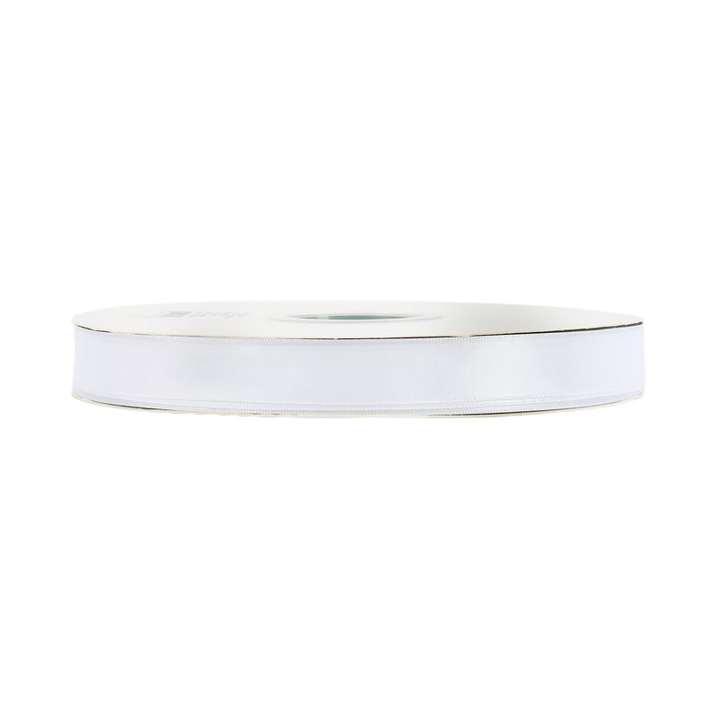 5/8" Double Face Satin Ribbon | White (029) | 25 Yard Roll