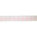 1 1/2" Wired Ribbon | White/Multi Stripe | 10 Yard Roll