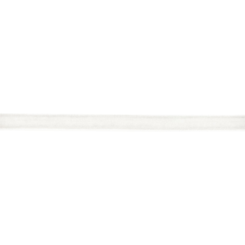 3/8" Velvet Ribbon | White | 10 Yard Roll