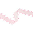 1" Organza Trim | Heart Edging Pink | 10 Yard Roll