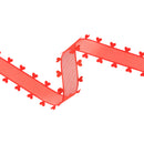 1" Organza Trim | Heart Edging Red | 10 Yard Roll