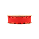 1" Organza Trim | Heart Edging Red | 10 Yard Roll