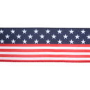 2 1/2 Wired Ribbon | Stars/Stripes Flag | 10 Yard Roll