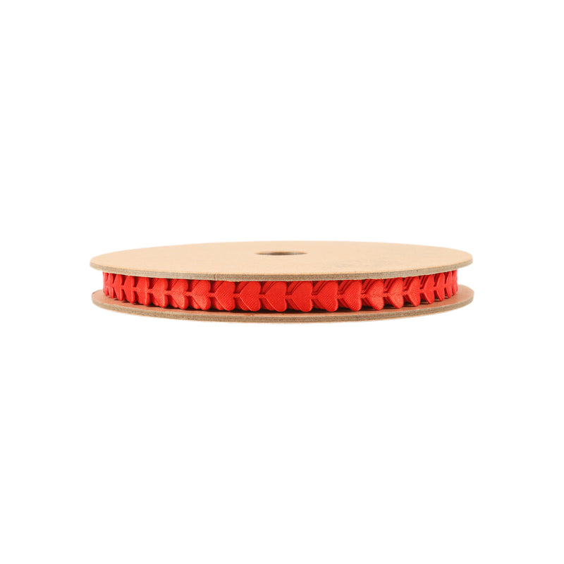 1/4" Ultra Sonic Trim | Running Hearts Red | 10 Yard Roll