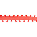 1" Organza Trim | Heart Edging Red | 10 Yard Roll