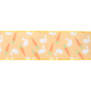 2 1/2 Wired Ribbon | Dark Yellow w/ Bunny & Carrots | 10 Yard Roll