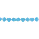3/4" Ultra Sonic Trim | Daisy Flower Blue | 10 Yard Roll
