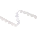3/4" Ultra Sonic Trim | Side By Side Hearts White | 10 Yard Roll