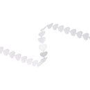 3/4" Ultra Sonic Trim | Running Hearts White | 10 Yard Roll