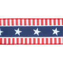 2 1/2 Wired Ribbon | Red/White/Blue Stars and Stripes | 10 Yard Roll