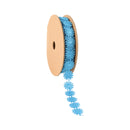 3/4" Ultra Sonic Trim | Daisy Flower Blue | 10 Yard Roll
