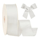 2 1/4" Textured Grosgrain Ribbon | Shell Grey (007) | 50 Yard Roll