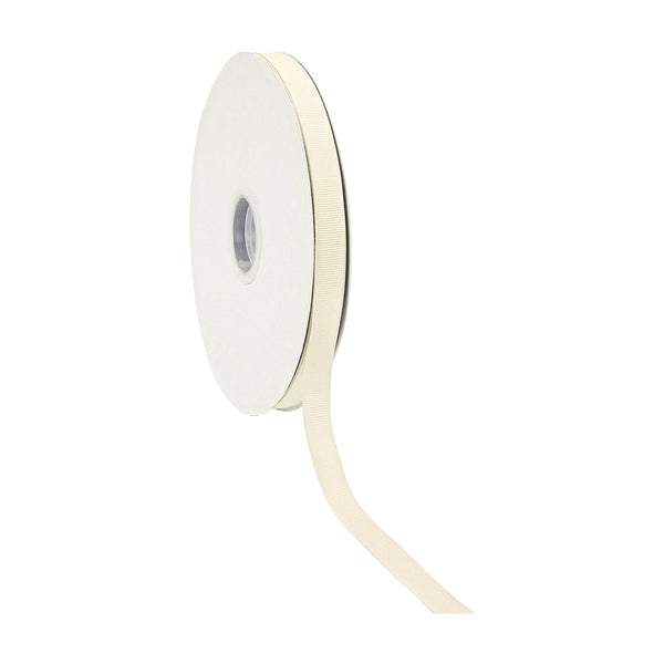 5/8" Textured Grosgrain Ribbon | Antique White (028) | 100 Yard Roll