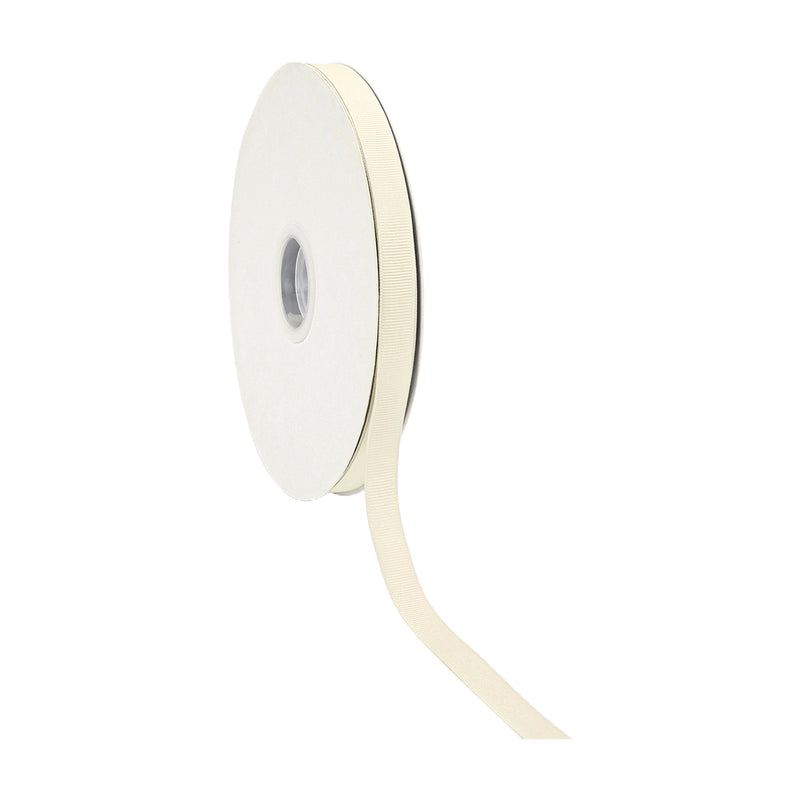 5/8" Textured Grosgrain Ribbon | Antique White (028) | 100 Yard Roll