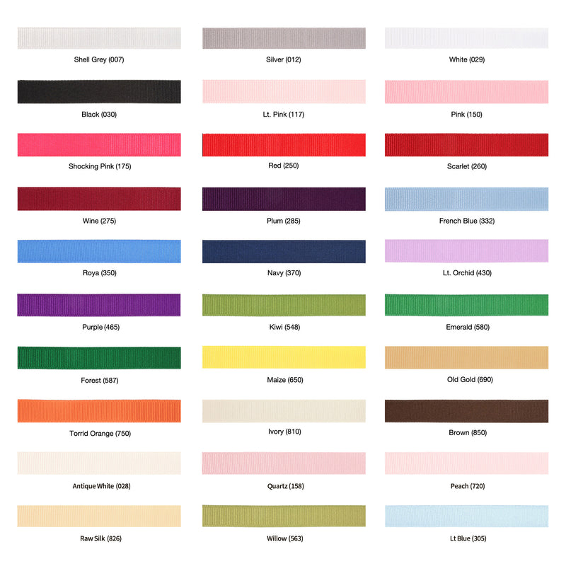 5/8" Textured Grosgrain Ribbon | Quartz (158) | 100 Yard Roll