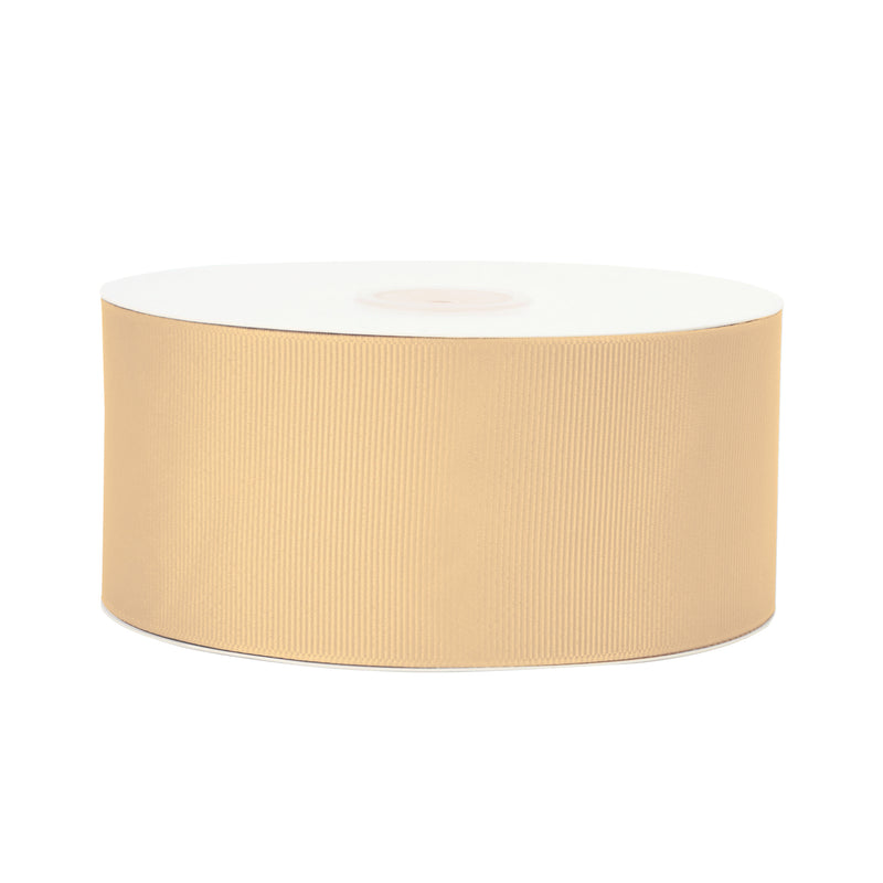 2 1/4" Textured Grosgrain Ribbon | Raw Silk (826) | 50 Yard Roll