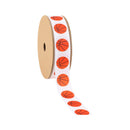 1" Printed Grosgrain Ribbon | Basketballs on White | 25 Yard Roll