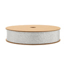 5/8" Metallic Tafetta Ribbon | Silver (Sl) | 25 Yard Roll