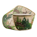 2 1/2" Wired Ribbon | "Reindeer Tree" - Natural/Green | 10 Yard Roll