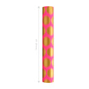 24" x 417' Wrapping Paper Half Ream | Pink w/ Large Metallic Gold Dot