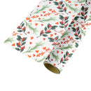 24" x 417' Holiday Reversible Wrapping Paper Half Ream | Greens and Berries/Red and White Stripe