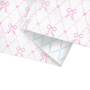 24" x 417’ Reversible Wrapping Paper Half Ream | Baby Quilted Diamond and Ric-Rac